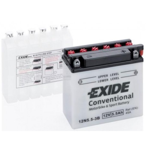 Acumulator  EXIDE CONVENTIONAL 5,5Ah 12V 45A AVE-3013