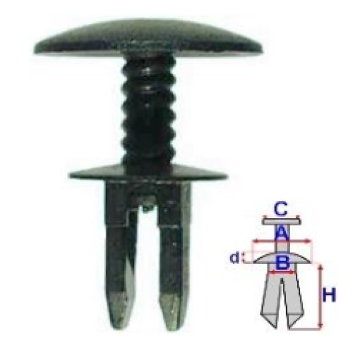 Clips montaj Set 10 bucati AVE-7696