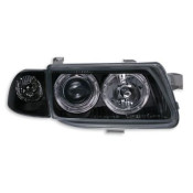 Faruri Angel Eyes OPEL ASTRA F (1991-1999) - negru DEPO SWO03DB