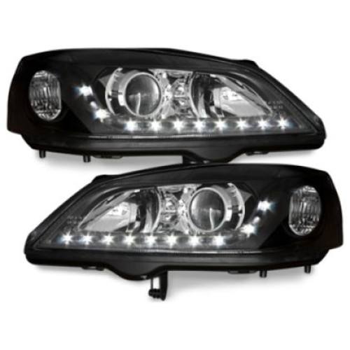 Faruri OPEL ASTRA G (1998-2004) - negru DEPO SWO01DGXB