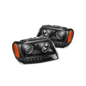 Faruri Jeep Grand Cherokee (1999-2005) - negru DEPO SWCHDIB