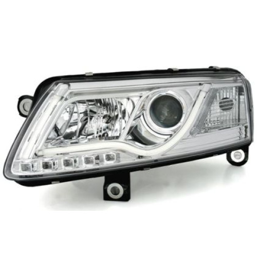 Faruri Audi A6 4F С6 Lightbar (2004-2008) - crom DEPO SWA13SLGXHID