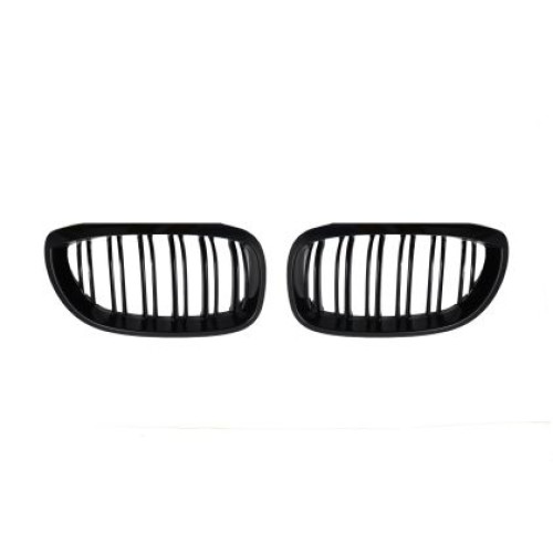 Grile - rinichi pentru BMW E46 coupe (2003-2005) - duble Piano Design - negru lucios M3 JOM 5211088JOE