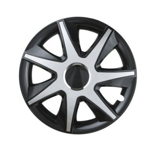 Capace Roti Run Negru / Argintiu - 14" - Set 4 buc. LEOPLAST WC80282