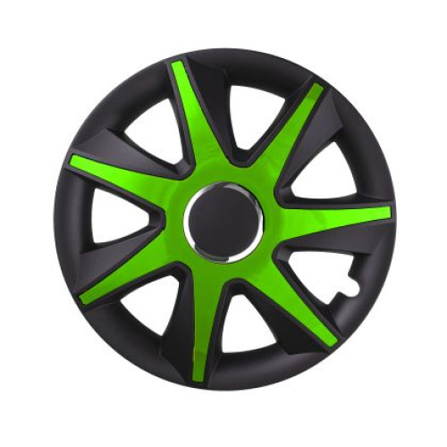 Capace Roti Run Negru / Green - 16" - Set 4 buc. LEOPLAST WC82958