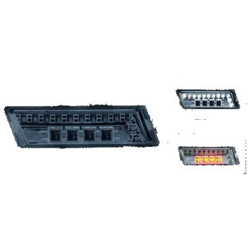 Semnalizatoare de directie cu diode si cu lumini de zi BMW E36 (91-99) - fumurii  OEM SB01LDIB