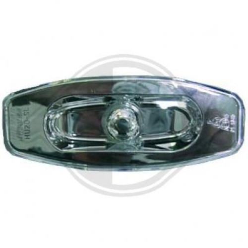 Semnalizatoare de directie din cristal pentru aripa HYUNDAI SANTA FE (2001-2004) - crom OEM SHY02