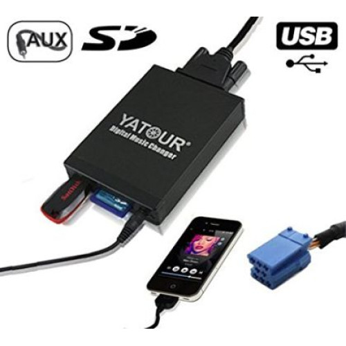 USB / MP3 audio inteface pentru VW GOLF 4, BORA, PASSAT, POLO, T5, SHARAN, BEETLE / AUDI A2, A3, A4, A6, A8, TT / SEAT Alhambra, Arosa, Cordoba, Ibiza, Leon, Toledo  / Skoda Fabia, Octavia, Superb - cu un port de 8 pini OEM DCVW8