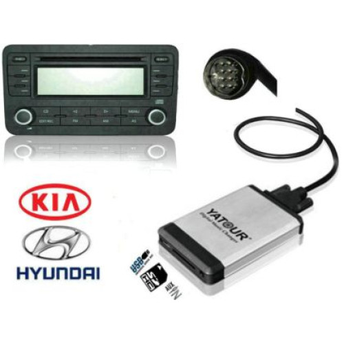 USB / MP3 Changer cu Bluetooth* pentru HYUNDAI COUPE, SONATA, SANTA FE, TUCSON, MAXIMA, ACCENT - 8 pin OEM DCHYUNDAI