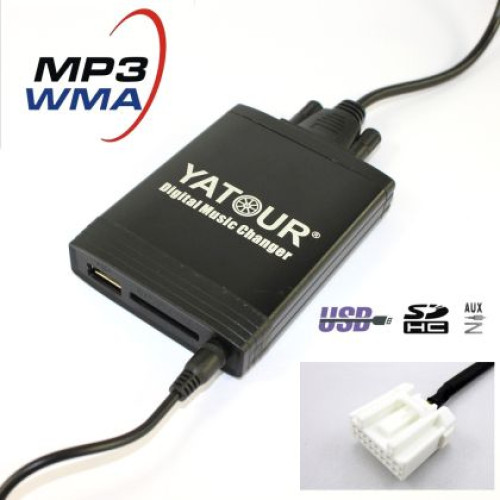 USB / MP3 audio inteface cu Bluetooth* pentru MAZDA 3, 5, 6, 323, RX8, MX5, CX7, MPV, PROTEGE pana la anul 2008 OEM DCMAZ1