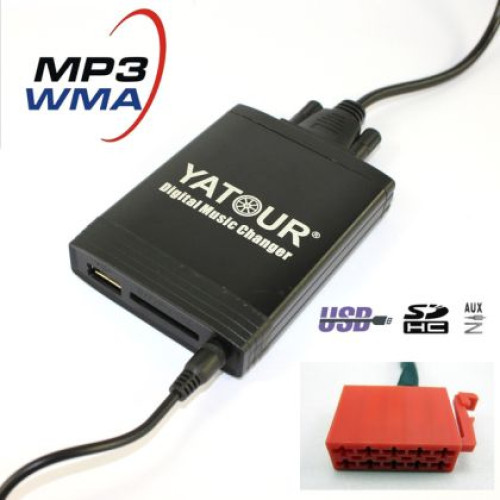 USB / MP3 Caudio inteface cu Bluetooth* pentru MAZDA 3, 5, 6, 323, RX8, MX5, CX7, MPV, PROTEGE dupa 2008 OEM DCMAZ2