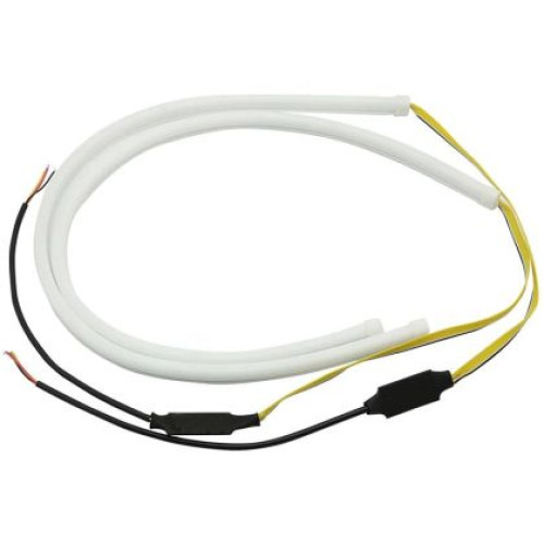 Set 2 Benzi LED Faruri DRL Lumini de zi + Semnalizare Secventiala Daylight - fara garanție OEM LEDBAR