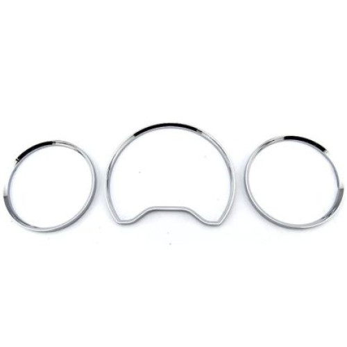 Inele de bord pentru Mercedes W202 (96-01) / W208 CLK (97-02) / W210 (95-99) - silver OEM 1200393S