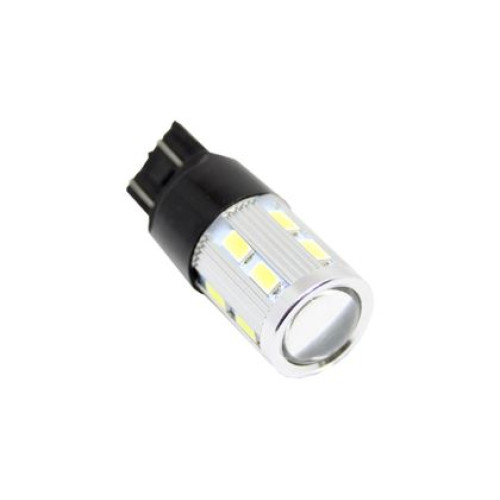 Bec cu diode de tip T20 CANBUS cu 16 diode SMD si o lupa 5630 lumina alba dubla OEM T2016SMDW1