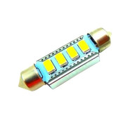 Becuri LED pentru plafon Canbus cu 4 diode SMD 5630 42mm OEM S3SMD5630CAN4