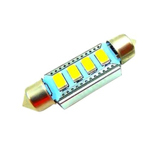 Becuri LED pentru plafon Canbus cu 4 diode SMD 5630 42mm OEM S3SMD5630CAN4