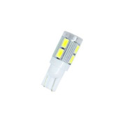 Becuri LED pentru 24V de tip T10 %W cu 10 diode de tip 5630 - potrivite ca lumini de zi OEM T1010SMD24V