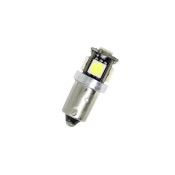 Becuri LED de tip BA9S Canbus cu 5 diode SMD simetrice OEM BA9S5CANR