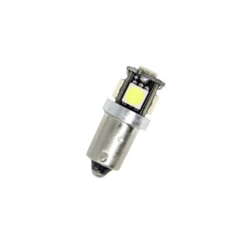 Becuri LED de tip BA9S Canbus cu 5 diode SMD simetrice OEM BA9S5CANR