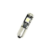 Becuri LED de tipBA9S Canbus cu 3 diode SMD asimetrice OEM BA9SCBR