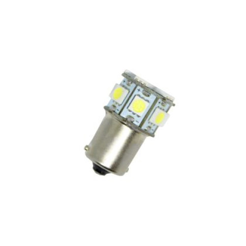 Bec cu dioda de tip BA15S cu 13 diode SMD lumina dubla Alba OEM L13W2