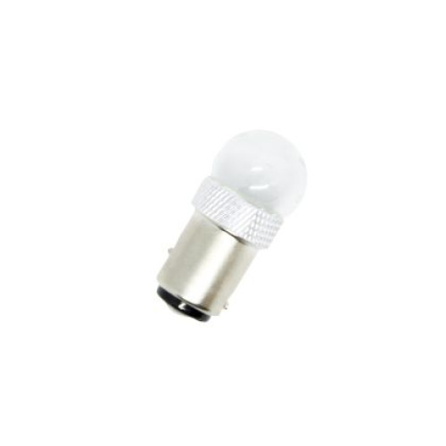 Bec cu dioda BA15S cu o dioda CREE de 5W intr-un balon din sticla lumina unica Alba OEM BA15S5W2