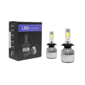 Bec led auto H7 pentru faruri S2 - 30 800 lux ,18W - COB, 6000K - 300% mai multa lumina OEM H7WS2