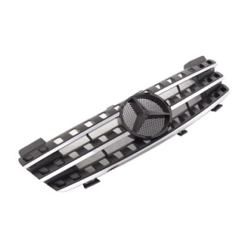 Grila pentru Mercedes ML W164 (2005-2008) - neagra cu plinte crom OEM PX-GZ2-209