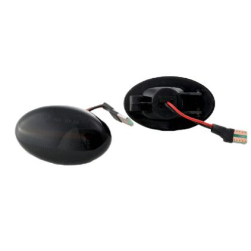 Lampi semnalizare laterala fumurie LED dedicate Smart Fortwo W450 (1998-2007), Vito (2003+), A-Class W168 (1997-2001) - afumat dinamic OEM SA081D