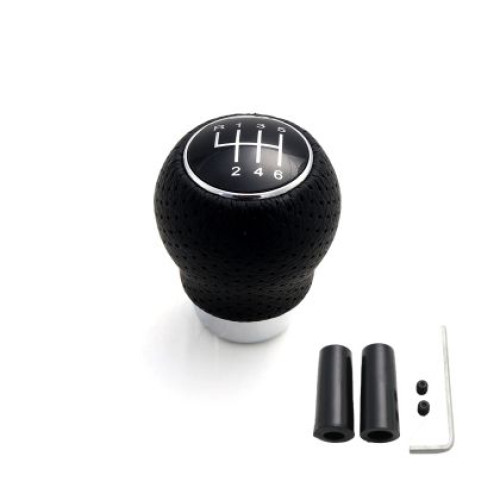 Nuca schimbator viteze Universal 6 trepte - Negru piele OEM YCGK051-6