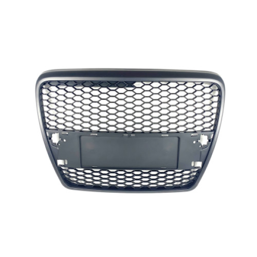 Grila fara emblema pentru Audi A6 4F (2004-2008) - neagra RS Look OEM GRAU36