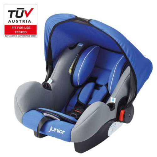 Scaun auto cu maner pentru bebelus Junior - Bambini - culoare albastra PETEX 44450005