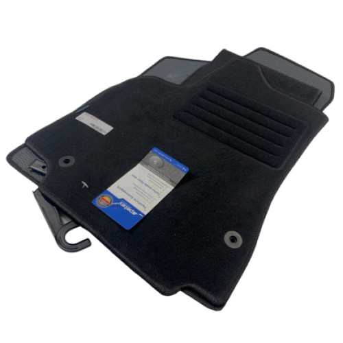 Covorase auto din mocheta pentru Peugeot Partner (2008-2018) 5 locuri materia SOWA negre PETEX 106542104