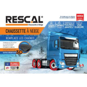 Set 2 bucati lanturi Rescal 3D pentru zapada textile pentru camion și autobuz, 100% tractiune marimea - 160 RESCAL RX-160