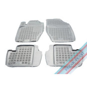 Covorase auto cauciuc pentru CITROEN C4 I (2004-2010) / C4 II (2010-2017) / PEUGEOT 307 (2001-2007) - tavite gri - set 4buc., marca Rezaw-Plast REZAW-PLAST 201218S