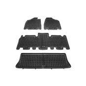 Covorase auto cauciuc pentru KIA Carnival II (2005-2014) - 7 locuri - tavite - set 4buc., marca Rezaw-Plast REZAW-PLAST 201011