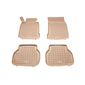 Covorase auto cauciuc pentru BMW 5 Series E39 (1996-2003) - tavite bej - set 4buc., marca Rezaw-Plast REZAW-PLAST 200704B