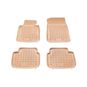 Covorase auto cauciuc pentru BMW 3 Series E46 (1998-2005) / E90 / E91(2004-2013) - tavite bej - set 4buc., marca Rezaw-Plast REZAW-PLAST 200702B