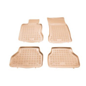 Covorase auto cauciuc pentru BMW 5 Series E60 / E61 (2002-2009) - tavite bej - set 4buc., marca Rezaw-Plast REZAW-PLAST 200703B