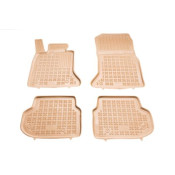 Covorase auto cauciuc pentru BMW 5 Series F10 / F11 (2010-2013) - tavite bej - set 4buc., marca Rezaw-Plast REZAW-PLAST 200713B