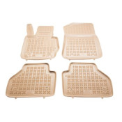 Covorase auto cauciuc pentru BMW Х3 F25 (2010-2017) / X4 F26 (2014-2018) - tavite bej - set 4buc., marca Rezaw-Plast REZAW-PLAST 200714B
