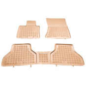 Covorase auto cauciuc pentru BMW X5 E70 (2007-2013) / X6 E71 (2008-2014) - tavite bej - set 4buc., marca Rezaw-Plast REZAW-PLAST 200709B