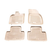 Covorase auto cauciuc pentru VOLVO V50 (2004-2012) - tavite bej - set 4buc., marca Rezaw-Plast REZAW-PLAST 200408B