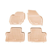 Covorase auto cauciuc pentru VOLVO S80 II (2006-2016) / V70 III / XC70 II (2007-2016) - tavite bej - set 4buc., marca Rezaw-Plast REZAW-PLAST 200406B