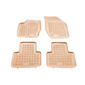 Covorase auto cauciuc pentru VOLVO XC90 (2002-2014) - tavite bej - set 4buc., marca Rezaw-Plast REZAW-PLAST 200405B