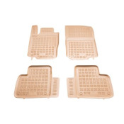 Covorase auto cauciuc pentru MERCEDES ML W166 (2011-2015) / GL X166 (2012-2015) / GLE W166 / GLE C295 (2015-2019) - tavite bej - set 4buc., marca Rezaw-Plast REZAW-PLAST 201714B