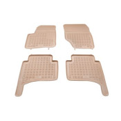 Covorase auto cauciuc pentru VW Touareg I / Porsche Cayenne I (2002-2010) - tavite bej - set 4buc., marca Rezaw-Plast REZAW-PLAST 200105B