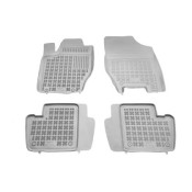 Covorase auto cauciuc pentru CITROEN C4 I / II (2004-2018) / PEUGEOT 307 (2001-2008) - tavite - gri - set 4buc., marca Rezaw-Plast REZAW-PLAST 201206S