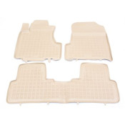 Covorase auto cauciuc pentru HONDA CR-V III (2007-2012) - tavite bej - set 4buc., marca Rezaw-Plast REZAW-PLAST 200903B