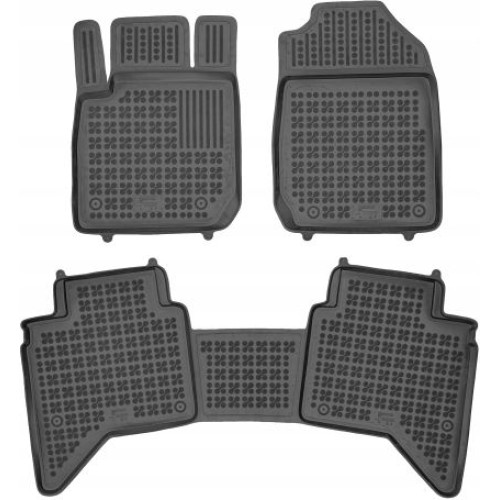 Covorase auto cauciuc pentru ISUZU D-Max III (2020+) - 4 usi double cabine - tavite - set 4buc., marca Rezaw-Plast REZAW-PLAST 203905